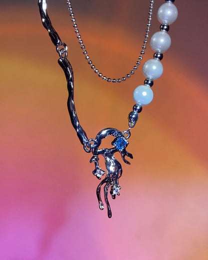 Blue Jellyfish Necklace | ☾104