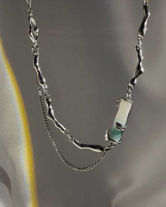 Jade Bamboo Necklace | ☾234