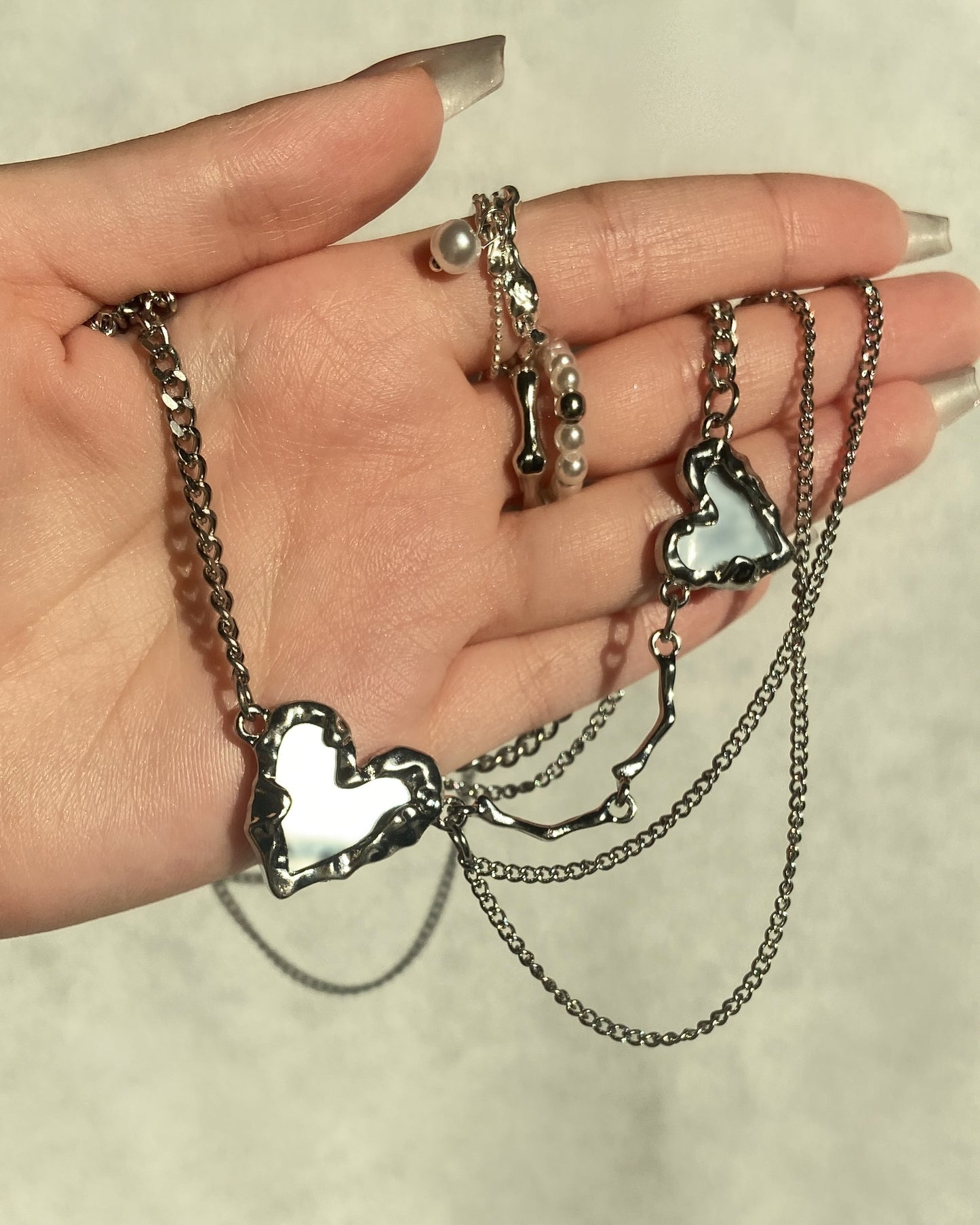 Mirror Heart Necklace | ☾093