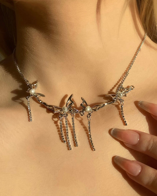 Butterfly Tassel Necklace | ☾094