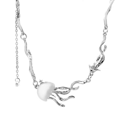 White Jellyfish Necklace | ☾041