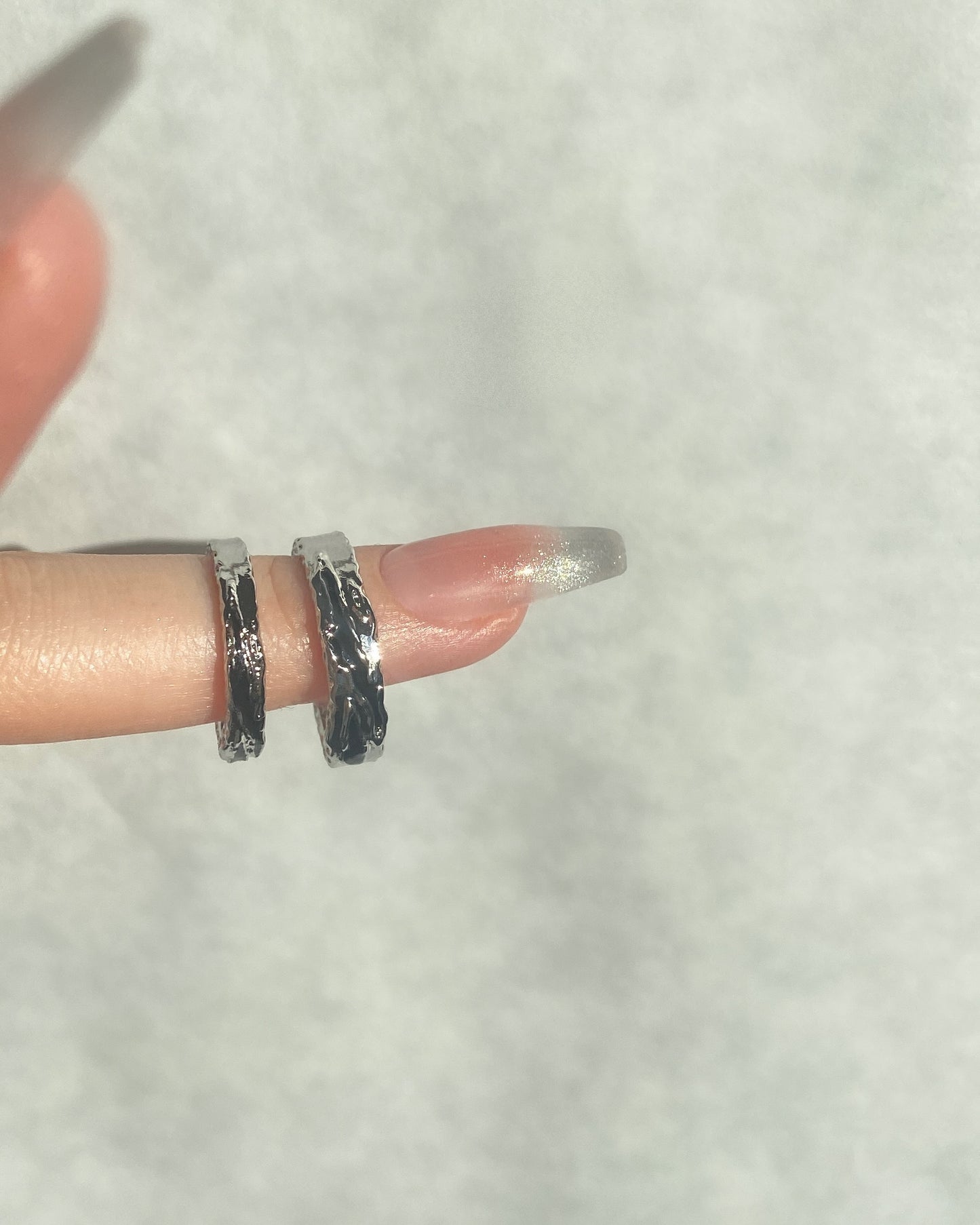 Black Swirl Rings | ☾058