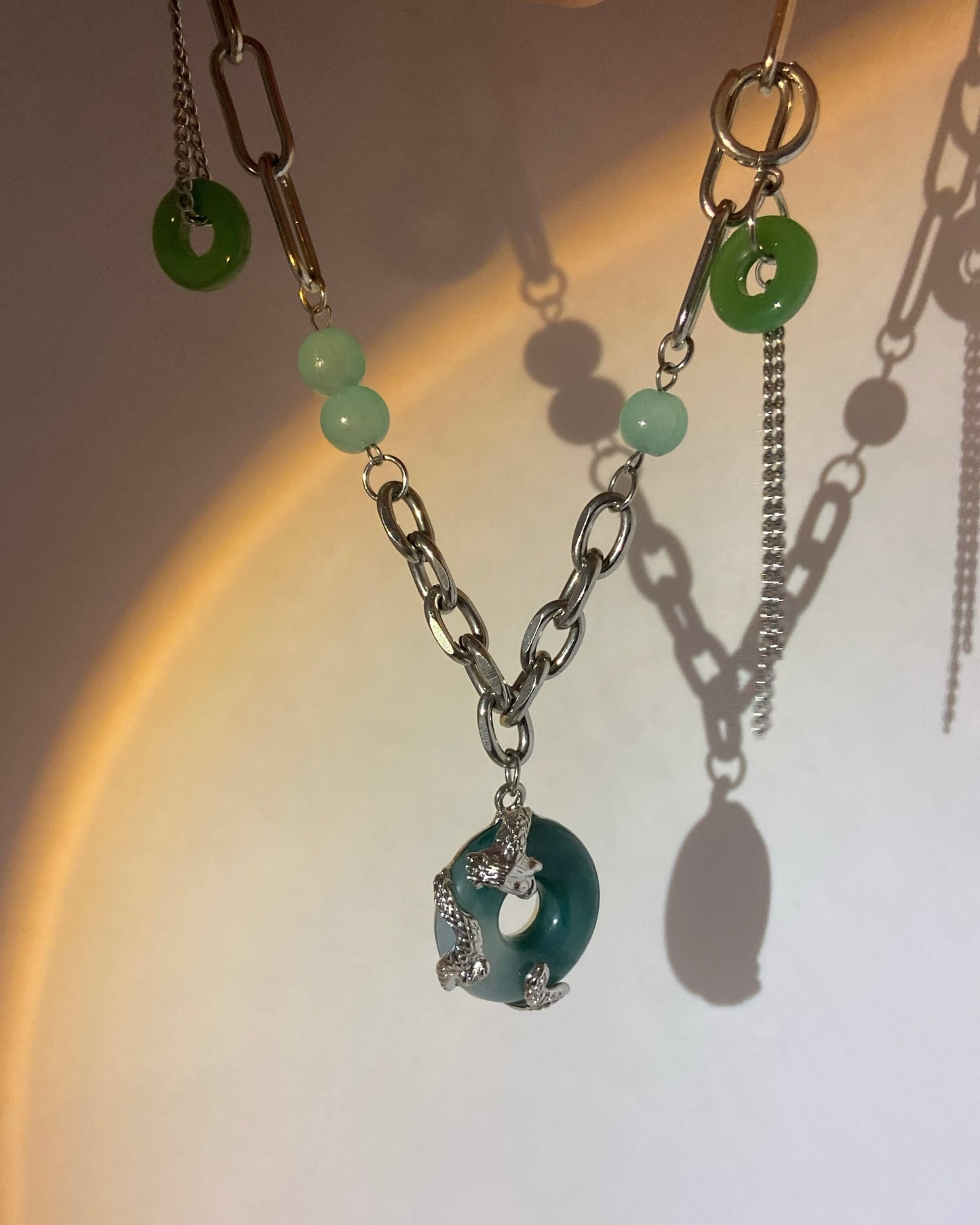 Dragon Jade Pendant Necklace | ☾233