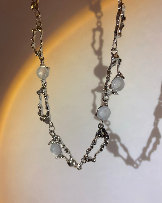 White Moonstone Necklace | ☾221