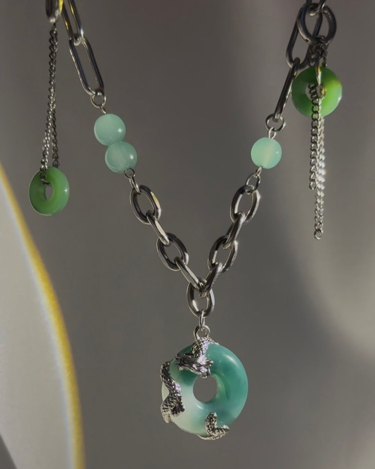 Dragon Jade Pendant Necklace | ☾233