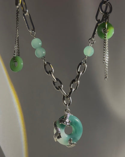Dragon Jade Pendant Necklace | ☾233