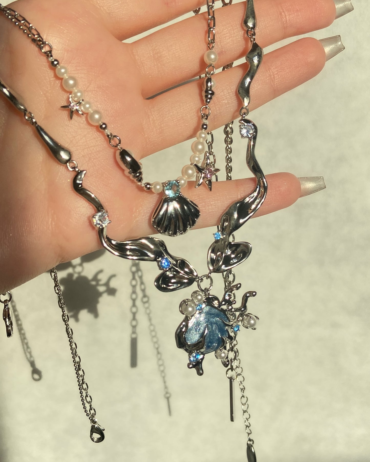 Blue Seashell Necklace | ☾101