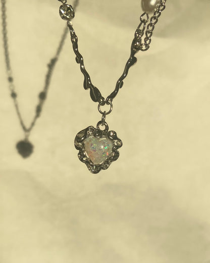 Opal Heart Necklace | ☾015