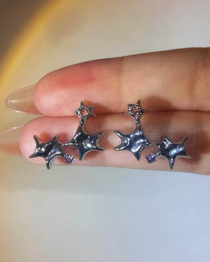 Triple Starfish Stud Earrings | ☾155