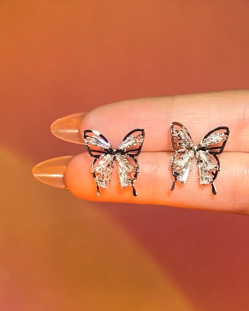 Butterfly Gemstone Earrings | ☾192