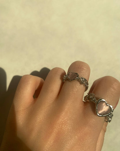 Barbed Wire Heart Ring | ☾026