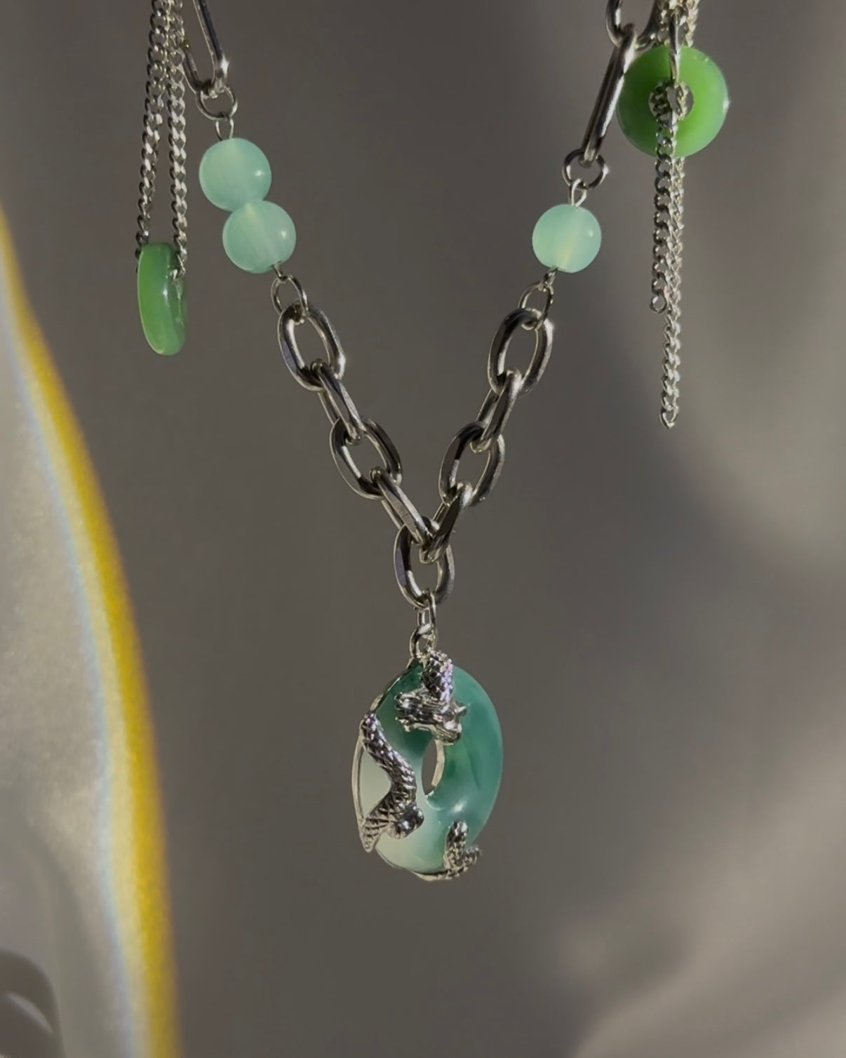 Dragon Jade Pendant Necklace | ☾233