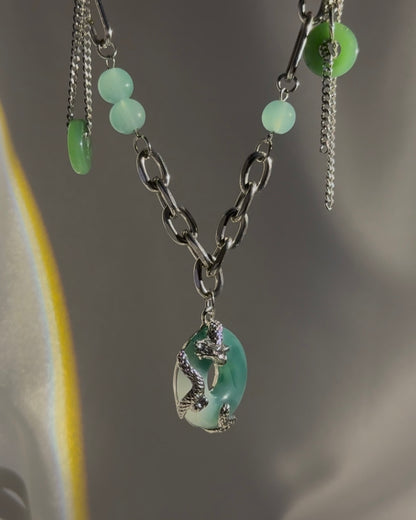Dragon Jade Pendant Necklace | ☾233