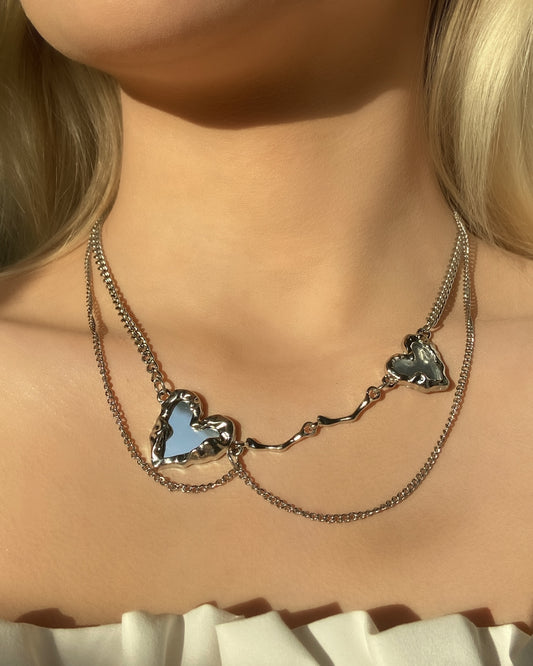 Mirror Heart Necklace | ☾093