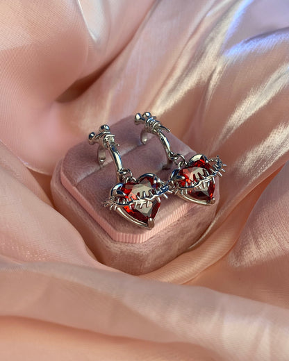 Thorned Heart Earrings | ☾077