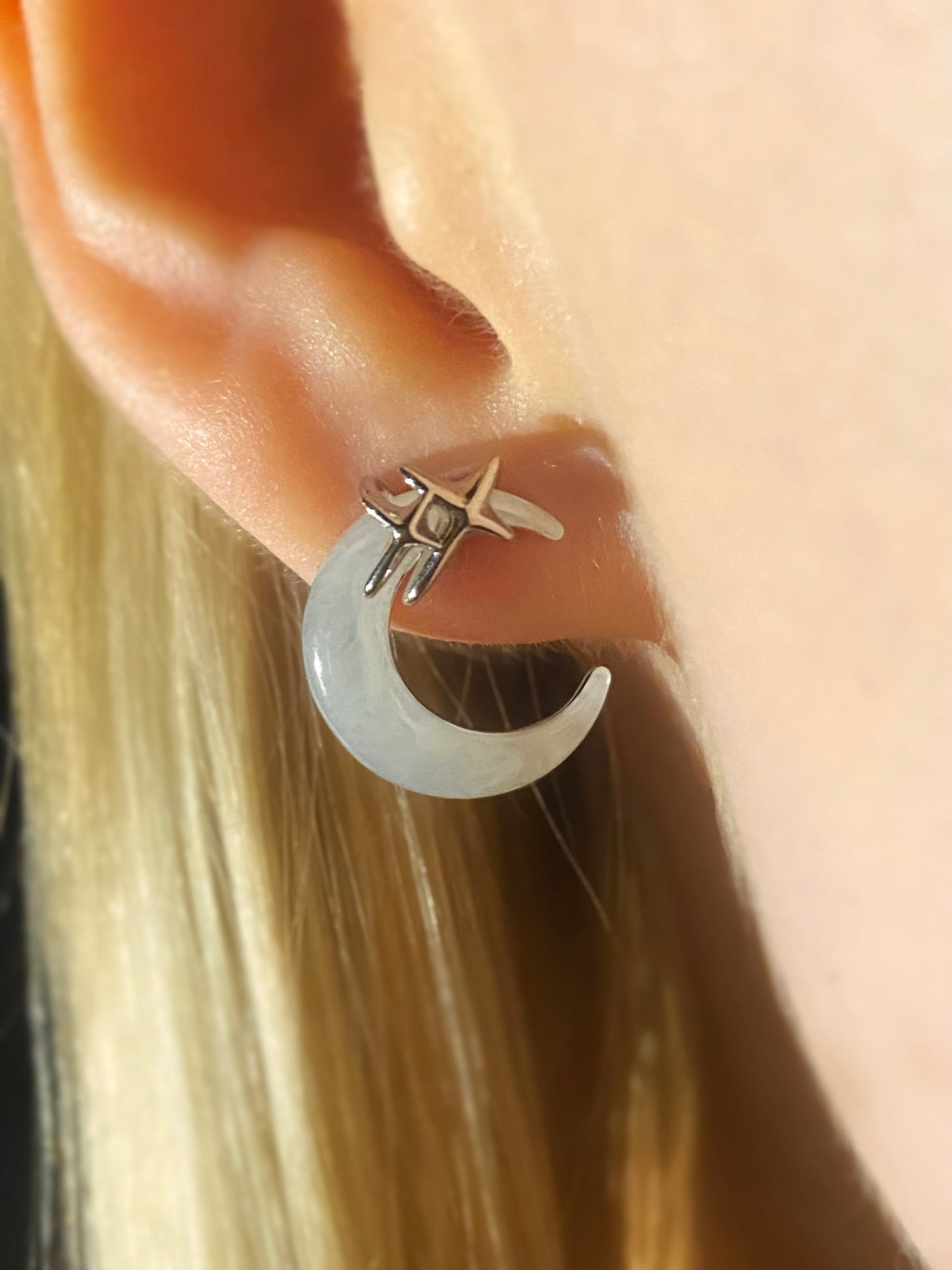 Moon Stud Earrings | ☾019