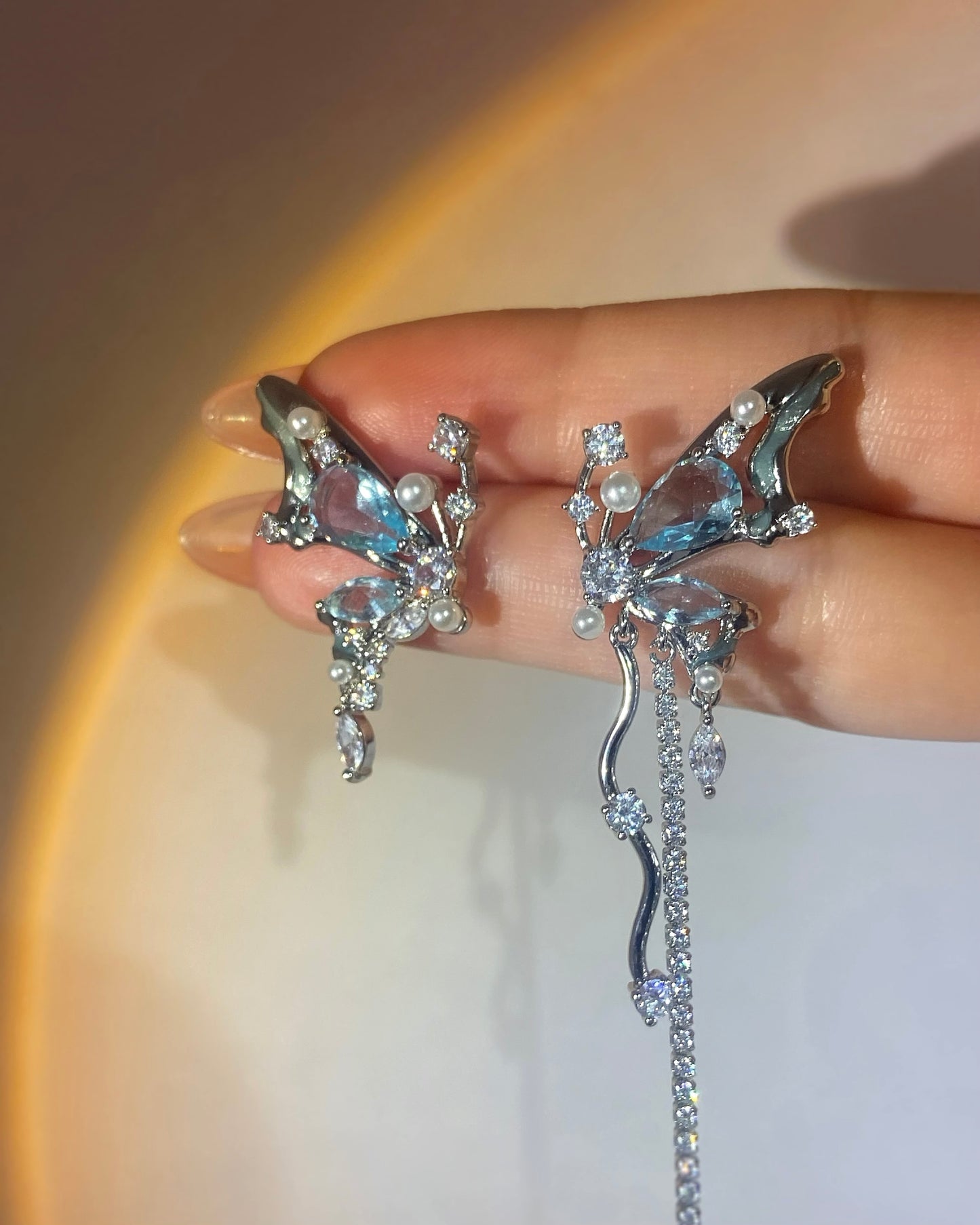 Butterfly Gemstone Earrings | ☾148