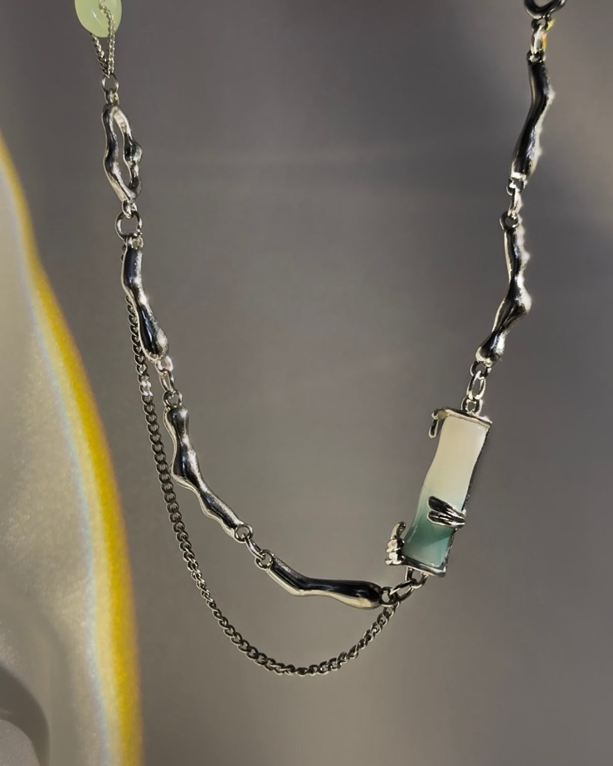 Jade Bamboo Necklace | ☾234