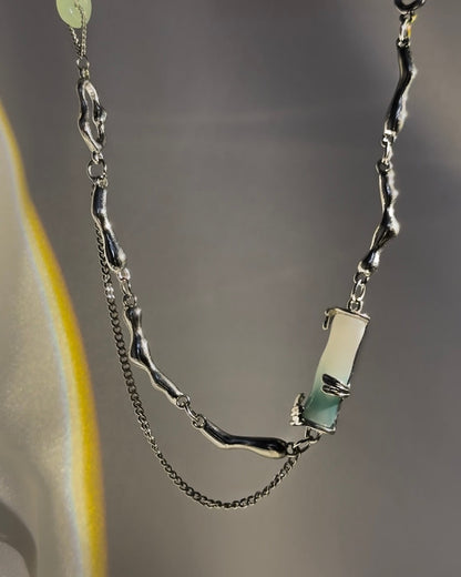 Jade Bamboo Necklace | ☾234