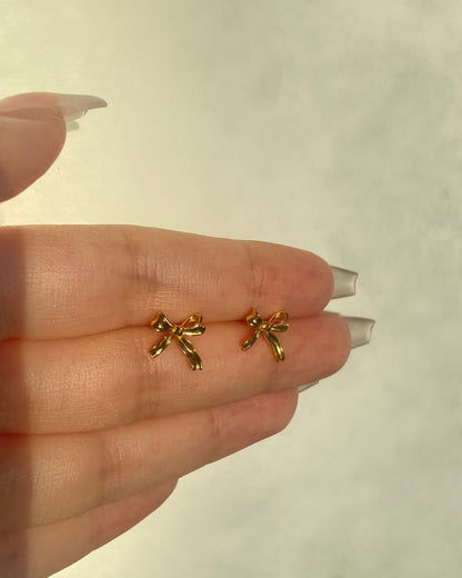 Coquette Ribbon Stud Earrings | ☾128