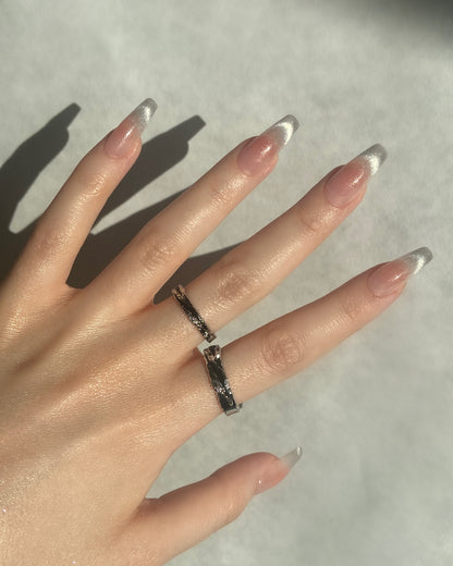 Black Swirl Rings | ☾058