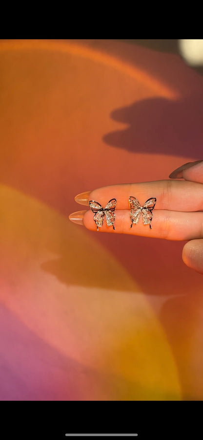 Butterfly Gemstone Earrings | ☾192