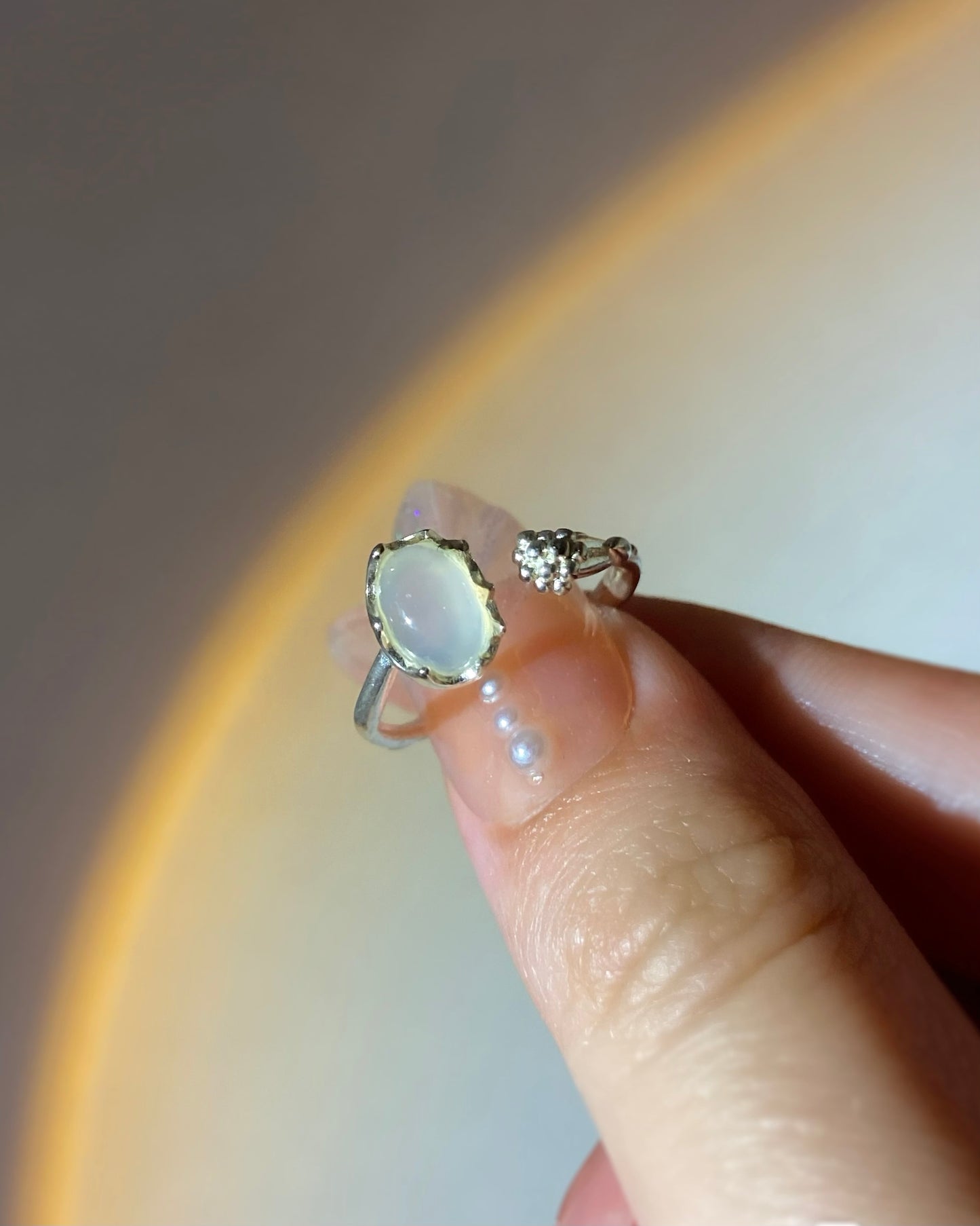 White Moonstone Ring | ☾179