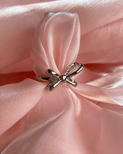 Coquette Silver Ribbon Ring | ☾131