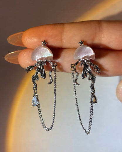 Glittery Jellyfish Earrings | ☾087