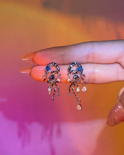 Blue Jellyfish Earrings | ☾105