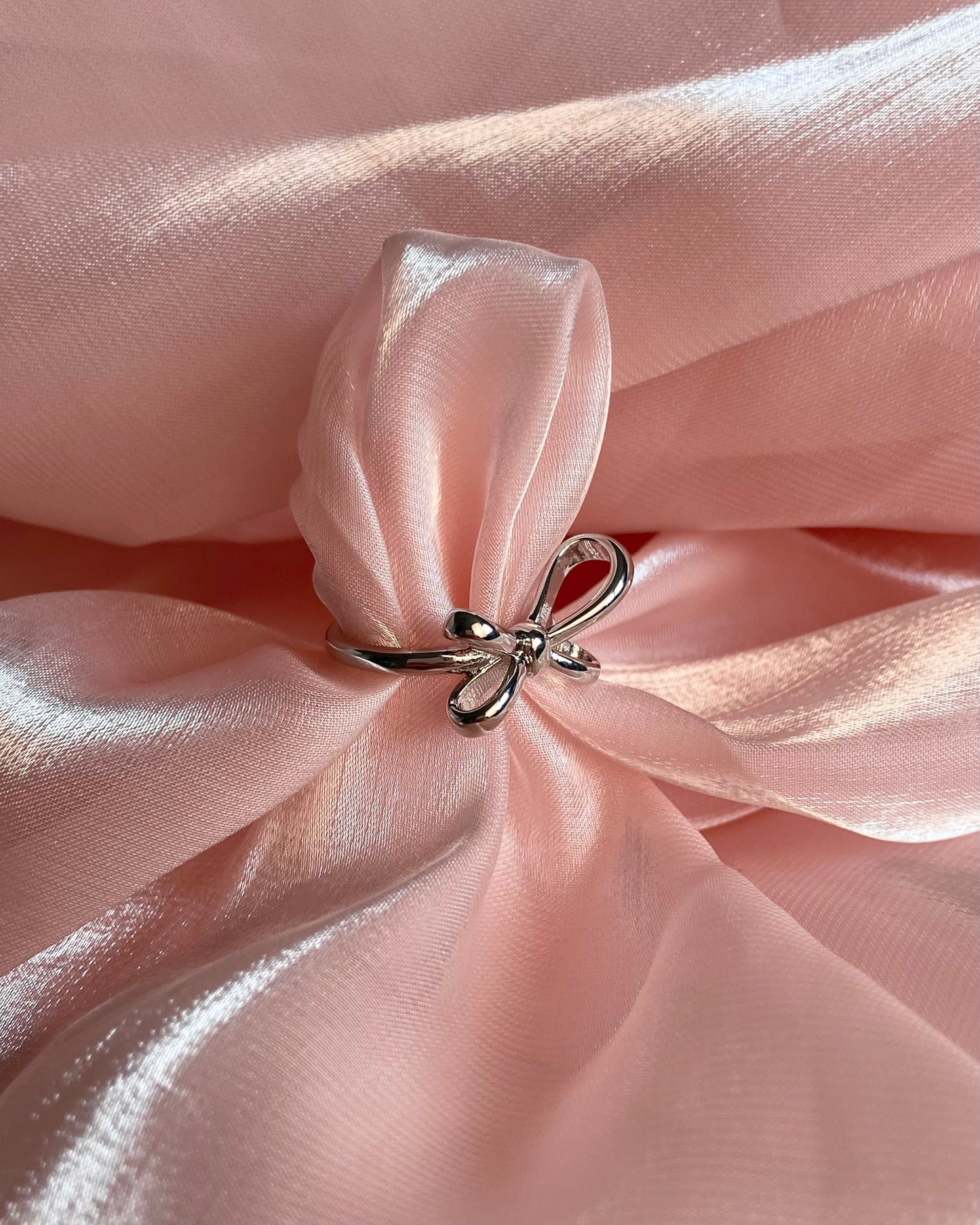 Coquette Silver Ribbon Ring | ☾131