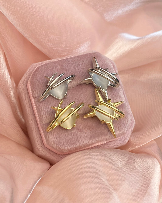 Heart Star Ear cuffs| ☾207