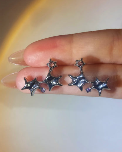 Triple Starfish Stud Earrings | ☾155