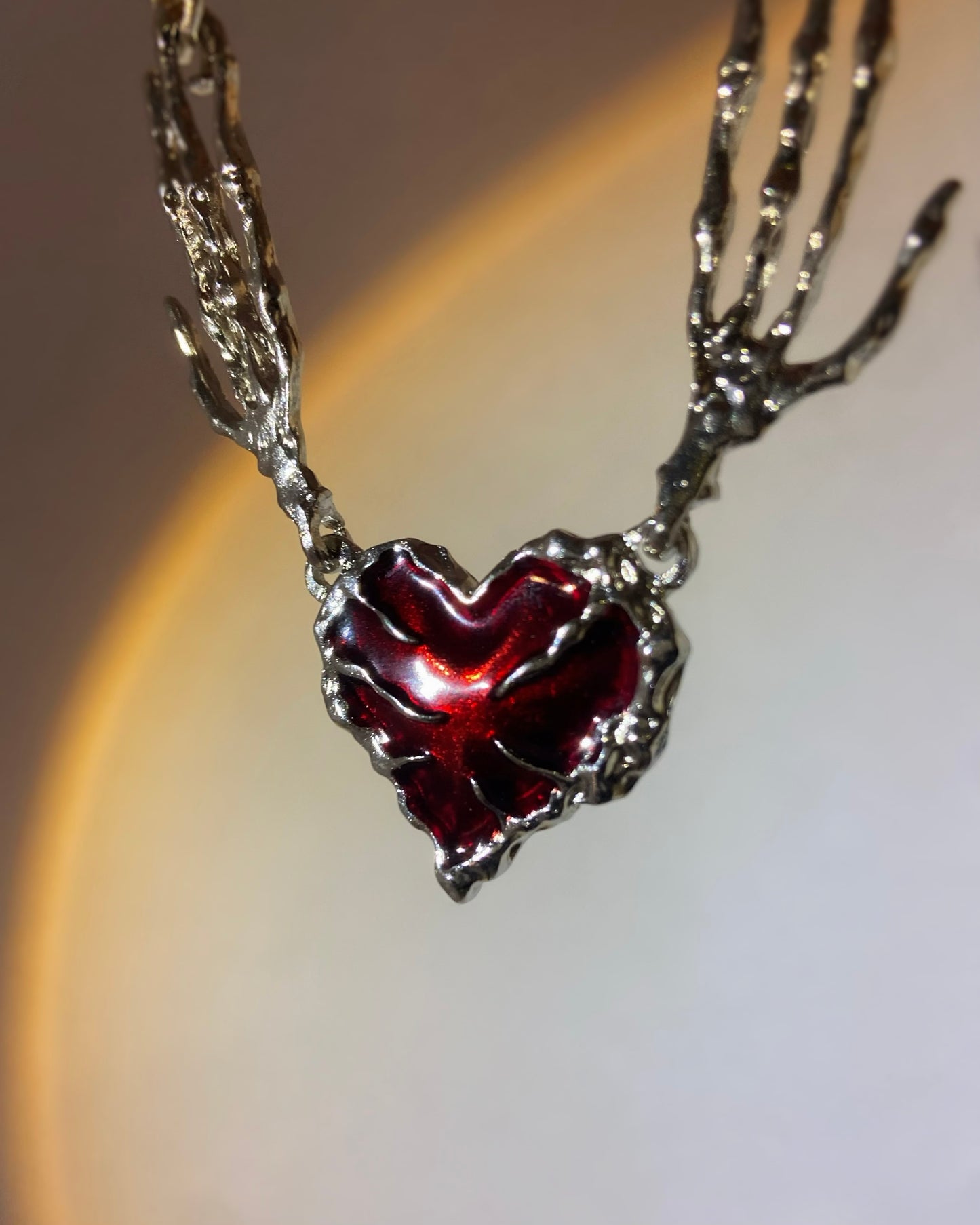 Skeleton Heart Necklace | ☾112