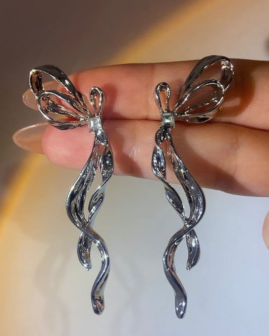 Coquette Long Ribbon Earrings | ☾137