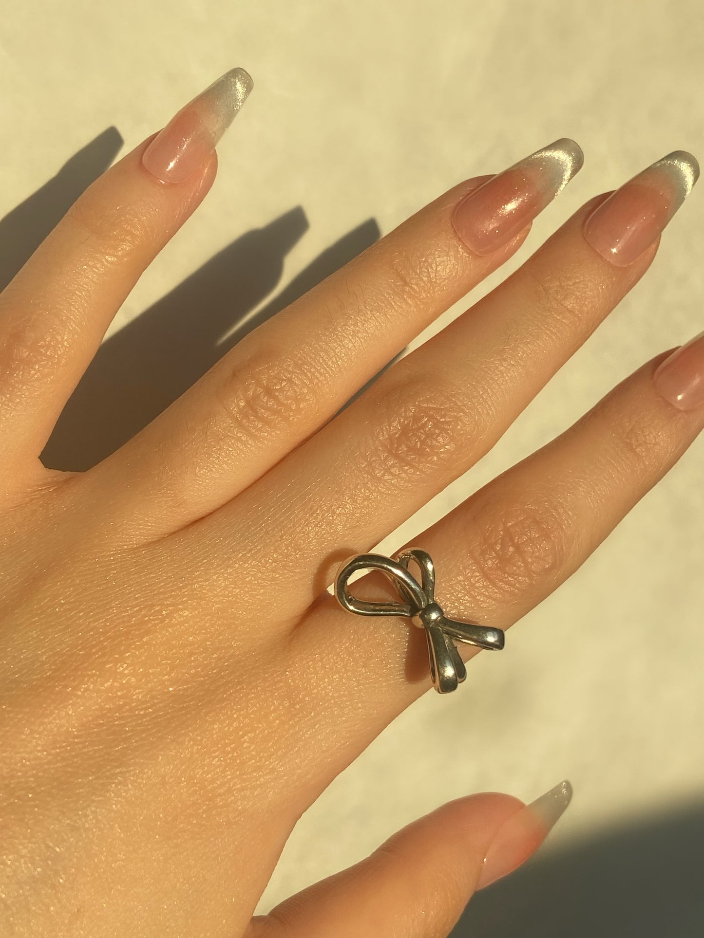 Coquette Silver Ribbon Ring | ☾131