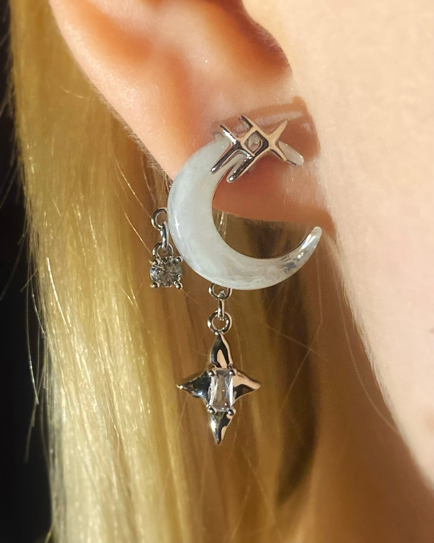 Dangle Moon Earrings | ☾023