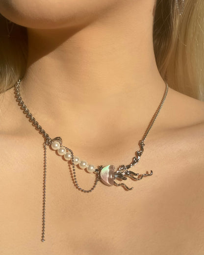 Glittery Jellyfish Necklace | ☾084