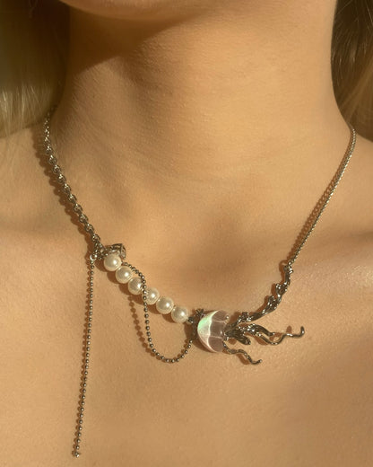 Glittery Jellyfish Necklace | ☾084