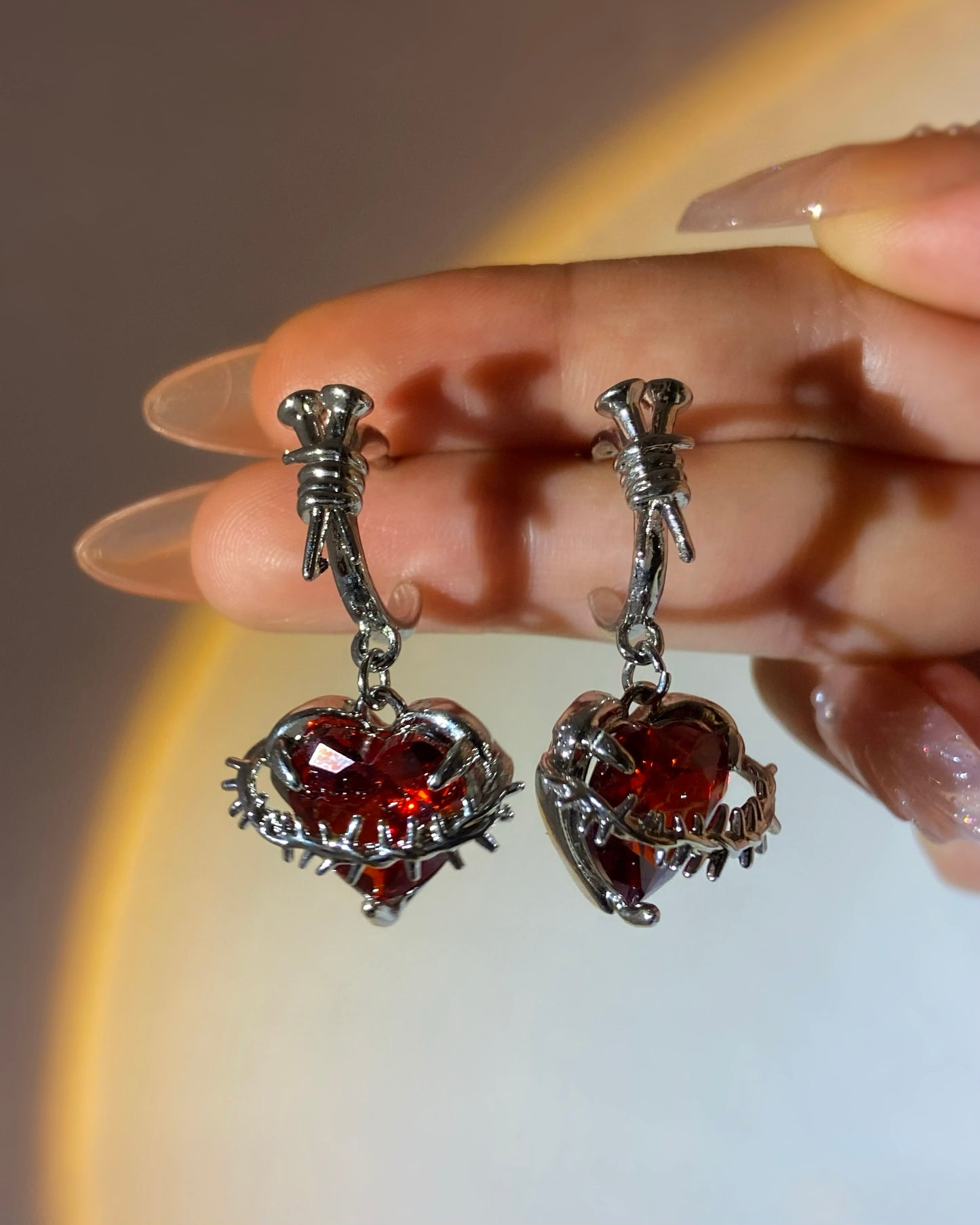 Thorned Heart Earrings | ☾077